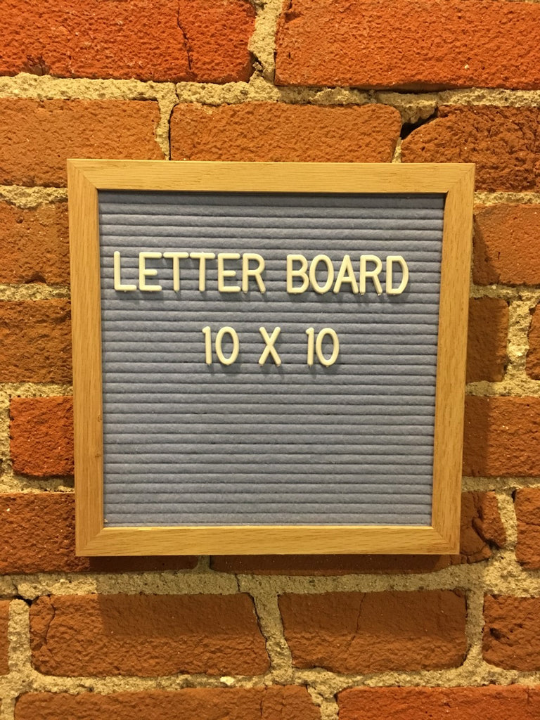 10 x 10 Blue Letter Board