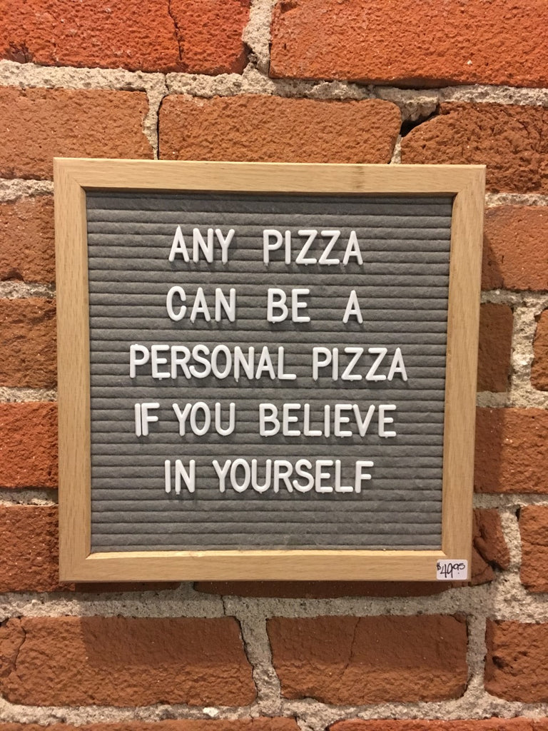 10 x 10 Grey Letter Board