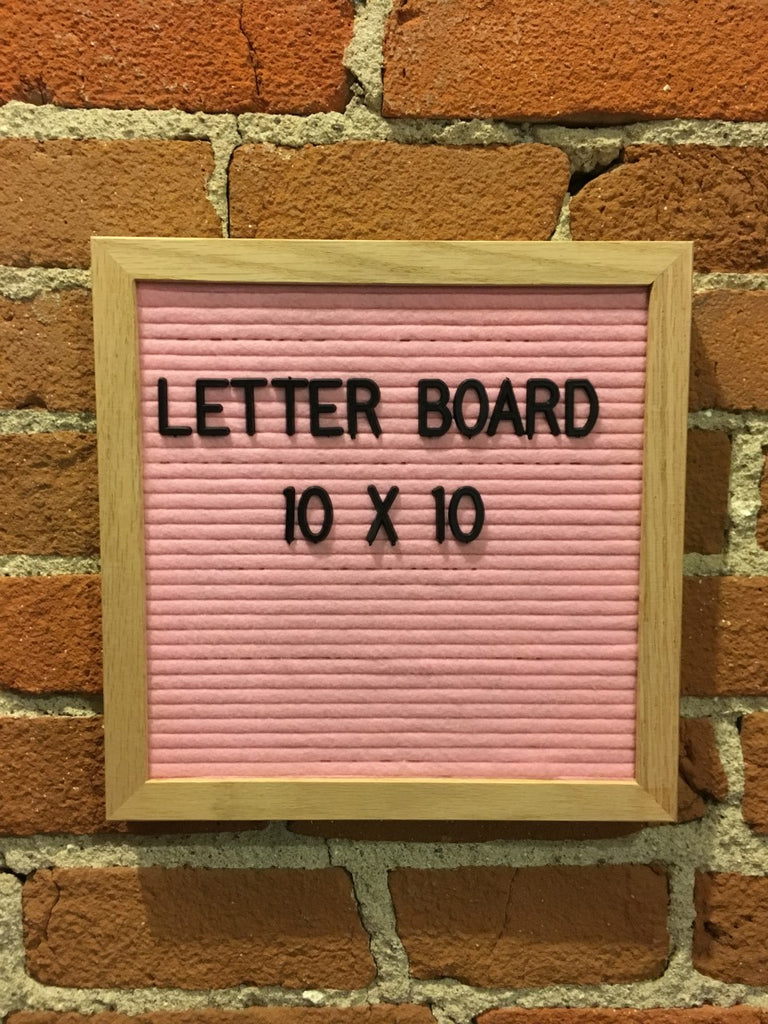 10 x 10 Pink Letter Board