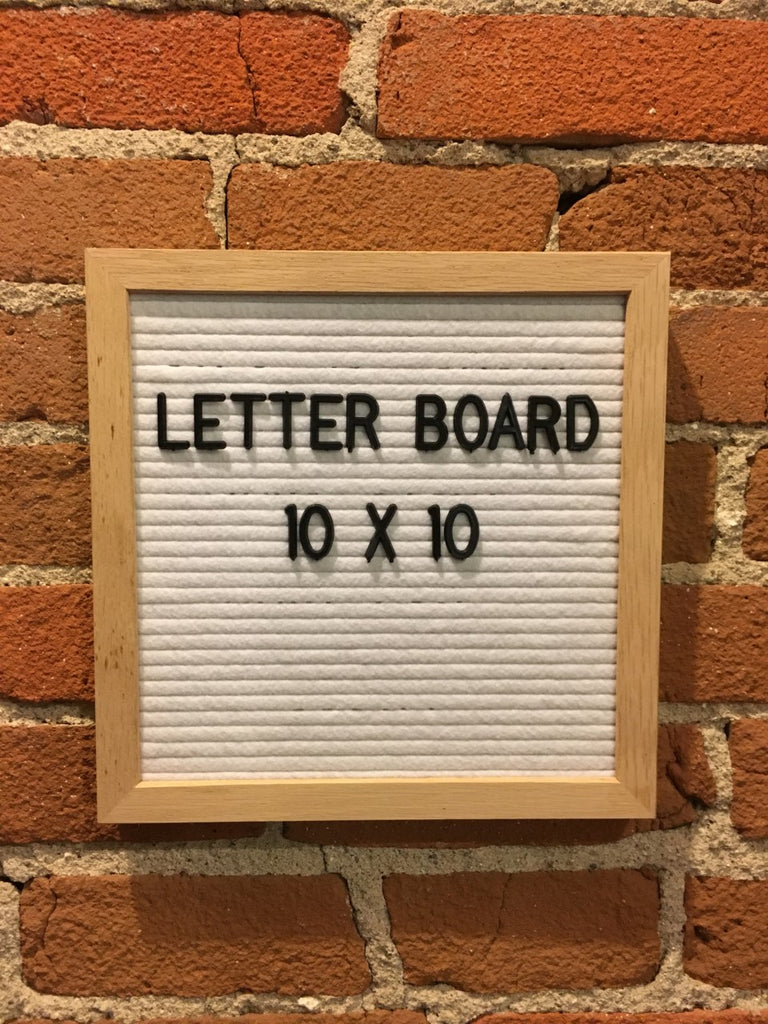 10 x 10 White Letter Board