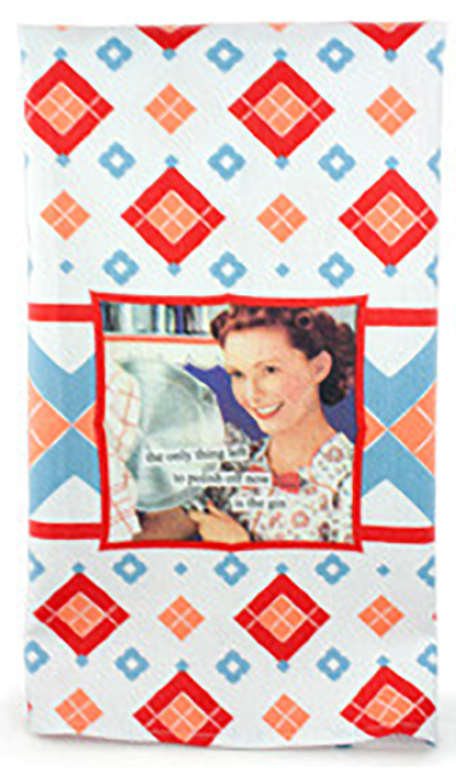 Tea Towel The Only Thing Left To Polish Off Now Is The Gin