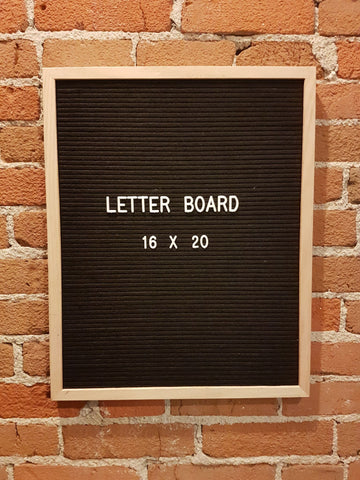 16 x 20 Grey Letter Board