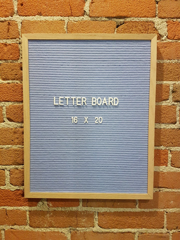 16 x 20 Grey Letter Board