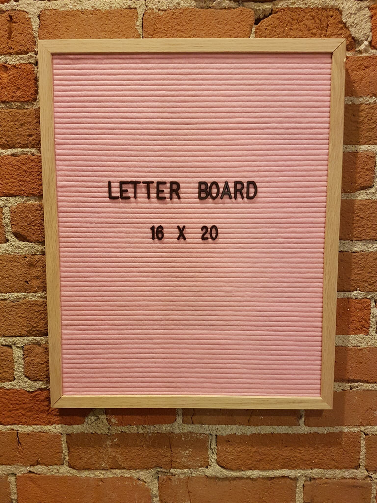 16 x 20 Pink Letter Board