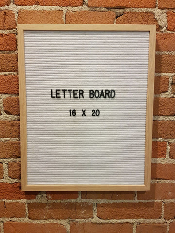 16 x 20 Grey Letter Board