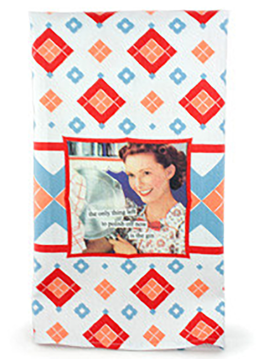 Tea Towel The Only Thing Left To Polish Off Now Is The Gin