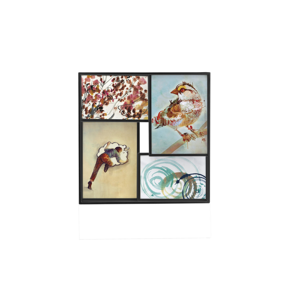 Matrix 4 Multi Photo Display Black