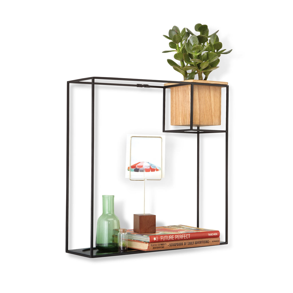 Cubist Wall Shelf Black