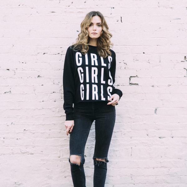 Girls Girls Girls Crew Black