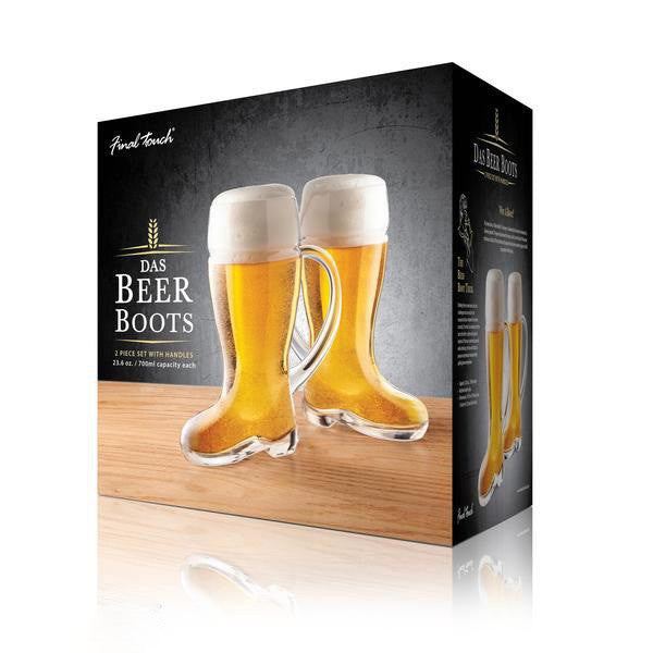 Das Beer Boot with Handle Set