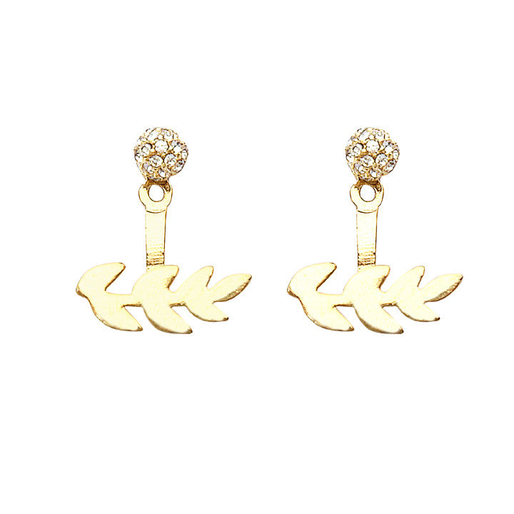 Gardenia Earrings Gold