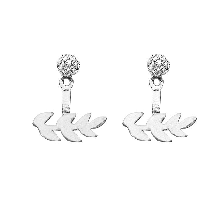 Gardenia Earrings Silver