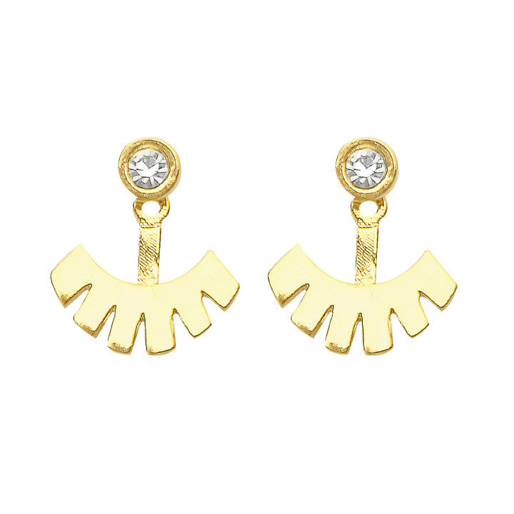 Jasper Earrings Gold