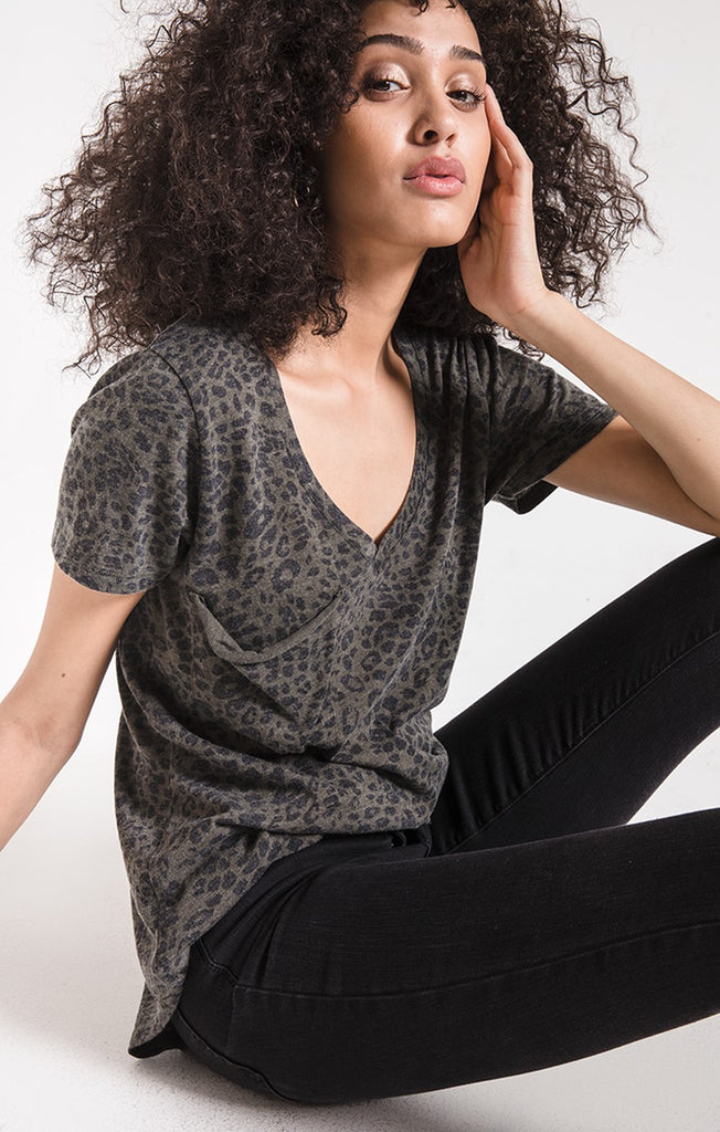 The Leopard Pocket Tee