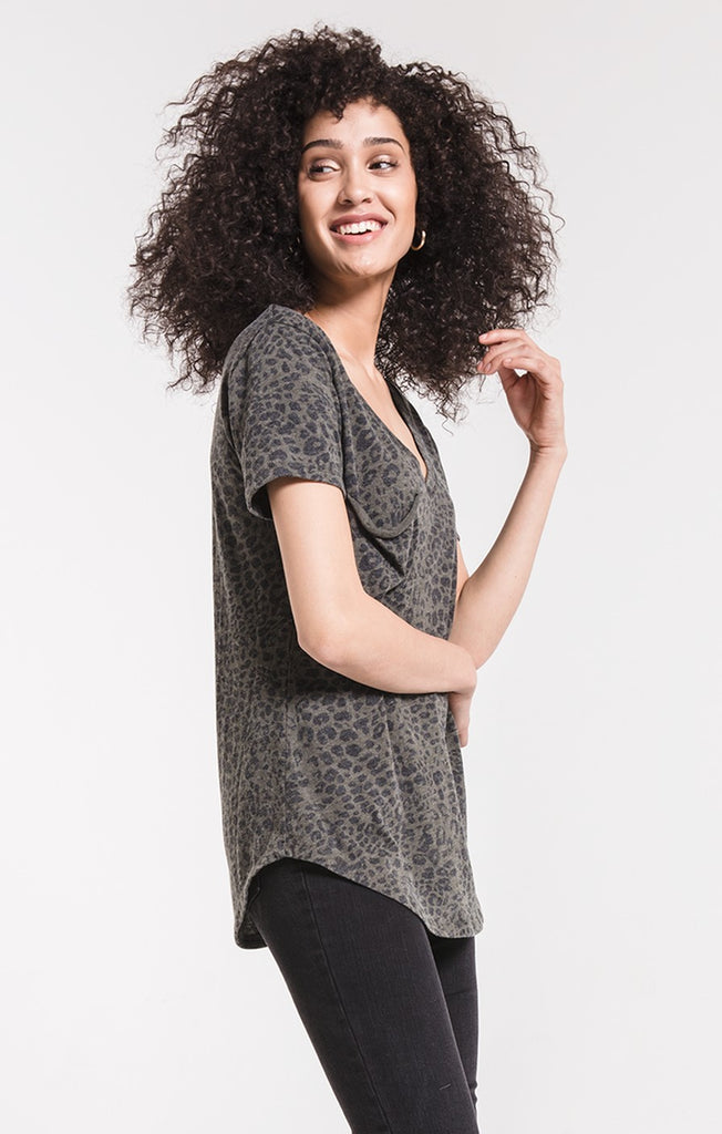 The Leopard Pocket Tee