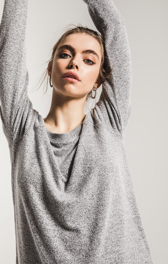 The Marled Off Shoulder Pullover