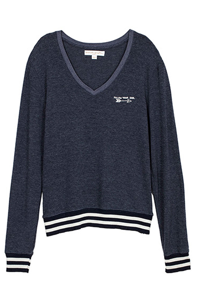 Lunar Eye V Neck Savasana Pullover