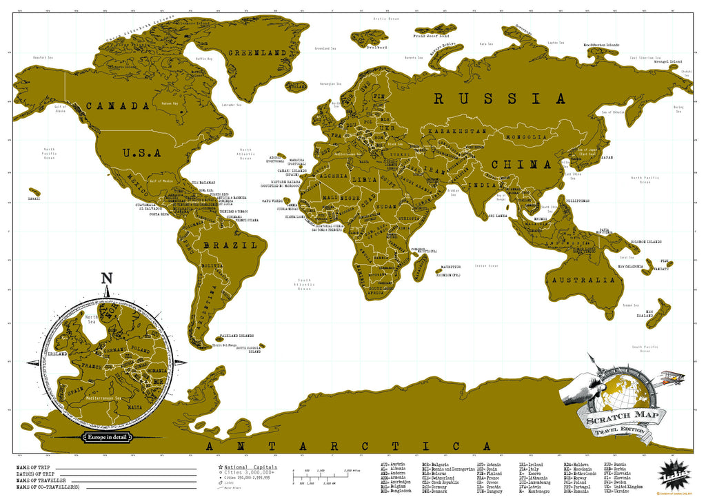 Scratch Map Travel Edition