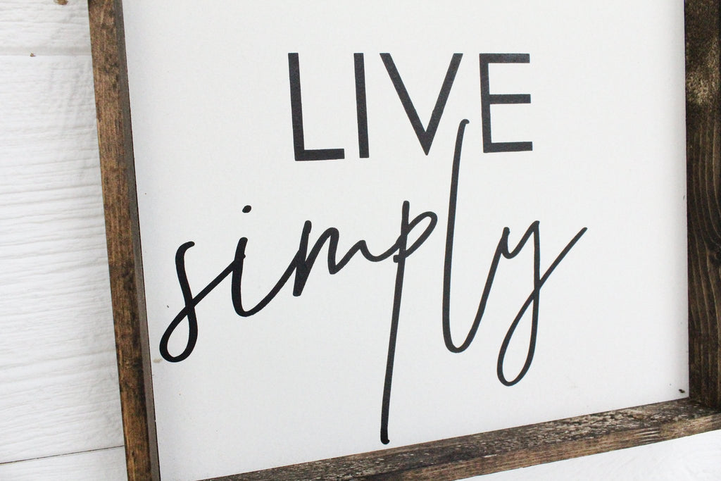 Live Simply