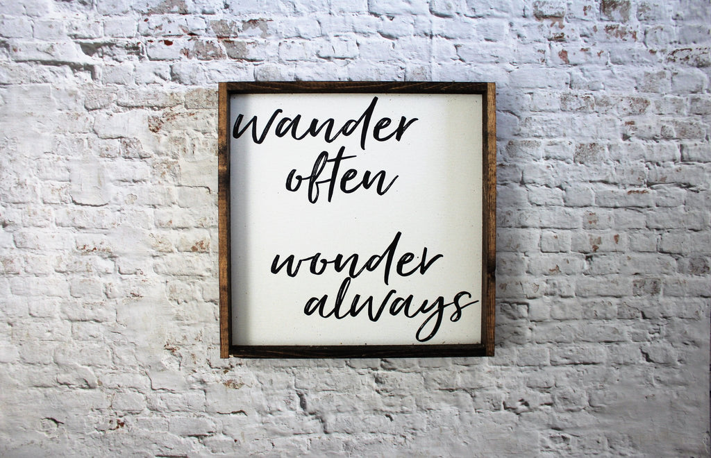 Wander Often, Wonder Always