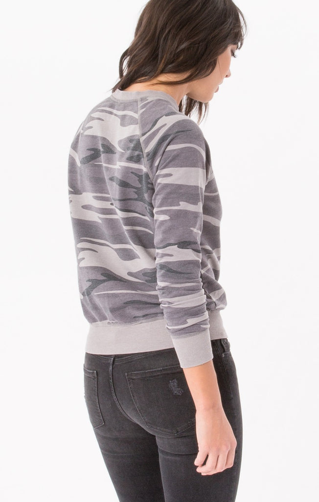 The Camo Crew Pullover Black