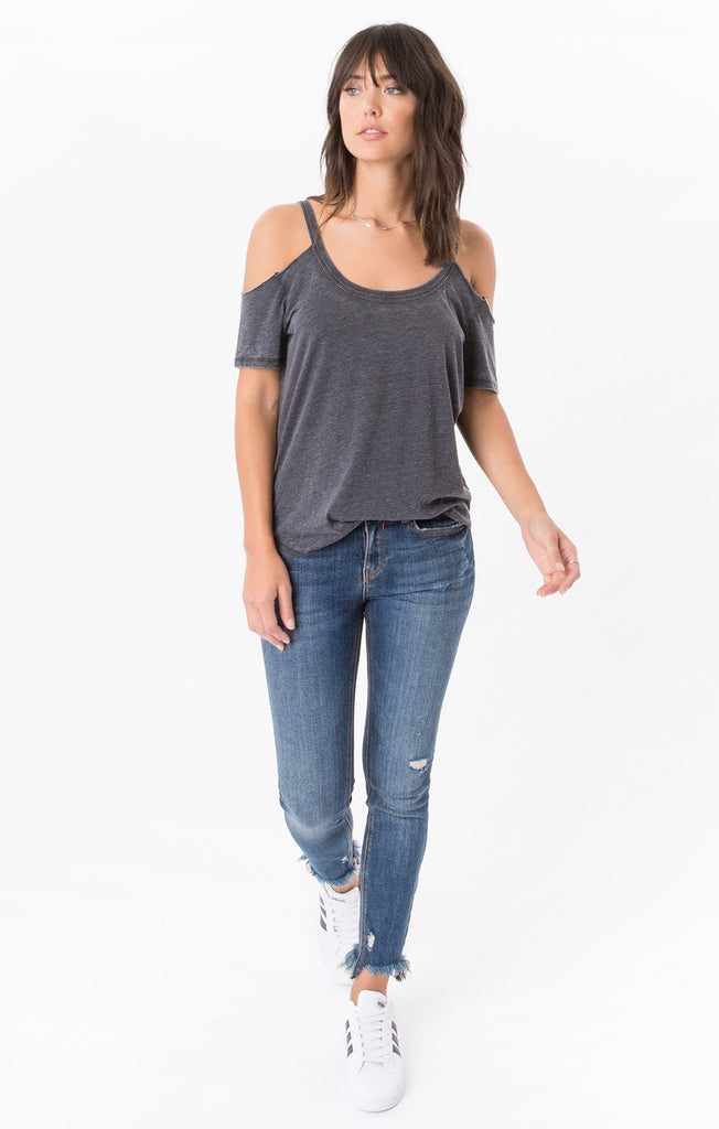 The Cold Shoulder Tee Black