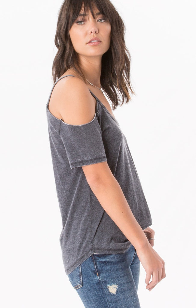 The Cold Shoulder Tee Black
