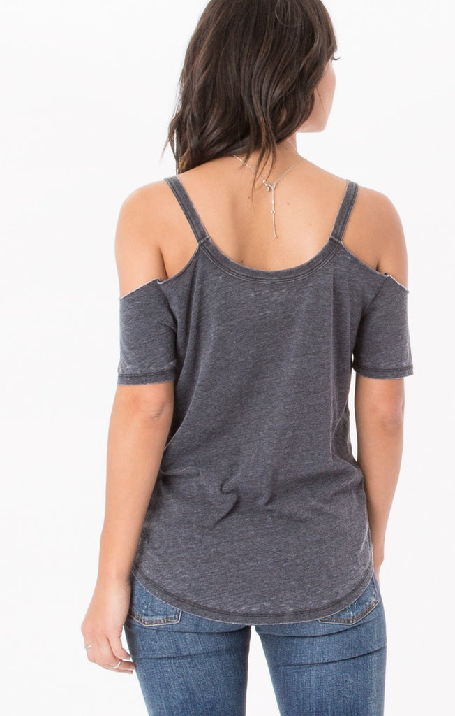 The Cold Shoulder Tee Black