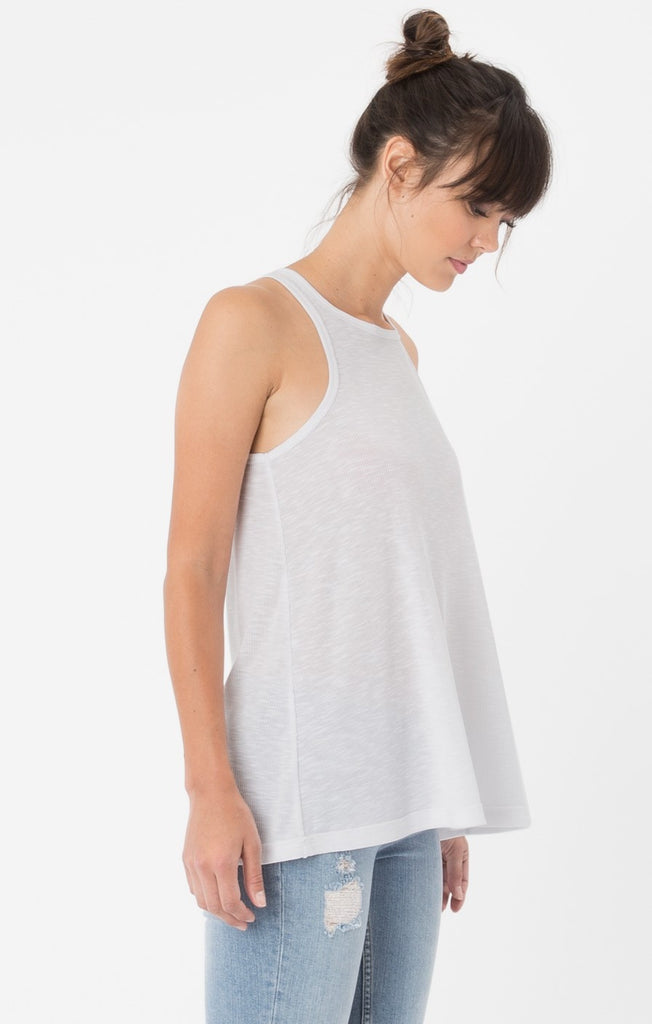 The Rib Racer Tank White