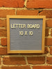 10 x 10 Blue Letter Board