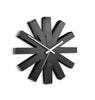 Ribbon Wall Clock Black