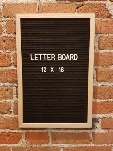 10 x 10 Grey Letter Board
