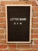 12 x 18 Black Letter Board