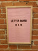 12 x 18 Pink Letter Board