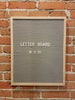 16 x 20 Grey Letter Board