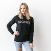 Blonde Crew Black