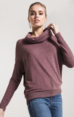 The L/S Cold Shoulder Thermal Dark Ruby