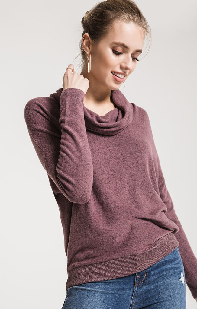 The Marled Cowl Neck Sweater