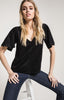 The Faux Suede Flutter Tee