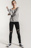 The Marled Off Shoulder Pullover