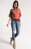 The Premium Sleek Jersey Ruffle Tee