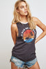 Aloha Rocker Tank - Vintage Black