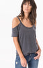 The Cold Shoulder Tee Black