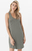 The Pocket Racer Tank Dress Ash Green