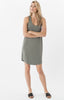 The Pocket Racer Tank Dress Ash Green