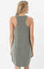 The Pocket Racer Tank Dress Ash Green