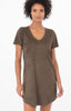 The Faux Suede Dress Rosin