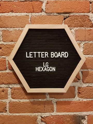 Large Pink Hexagon Letter Board