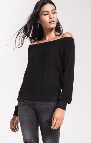 The L/S Cold Shoulder Thermal Dark Ruby