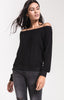 The Marled Off Shoulder Pullover